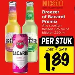 Vomar Voordeelmarkt Breezer of Bacardi Premix aanbieding