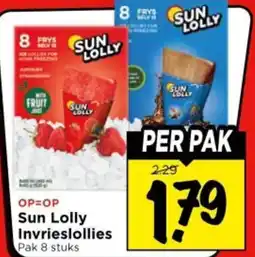 Vomar Voordeelmarkt Sun Lolly Invrieslollies aanbieding