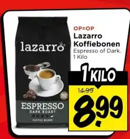 Vomar Voordeelmarkt lazarro Koffiebonen aanbieding