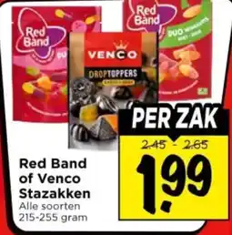 Vomar Voordeelmarkt Red Band of Venco Stazakken aanbieding
