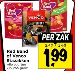 Vomar Voordeelmarkt Red Band of Venco Stazakken aanbieding
