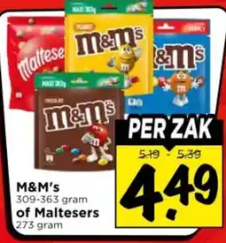 Vomar Voordeelmarkt M&M's of Maltesers aanbieding
