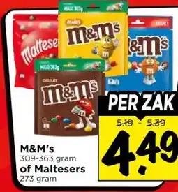 Vomar Voordeelmarkt M&M's of Maltesers aanbieding
