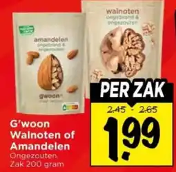 Vomar Voordeelmarkt G'woon Walnoten of Amandelen aanbieding