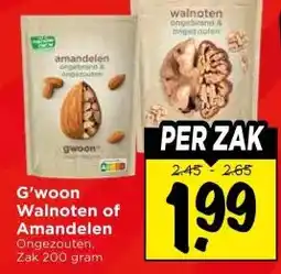 Vomar Voordeelmarkt G'woon Walnoten of Amandelen aanbieding