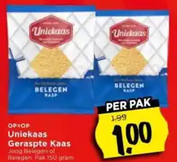 Vomar Voordeelmarkt Uniekaas Geraspte Kaas aanbieding
