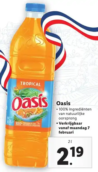 Lidl Oasis 2L aanbieding