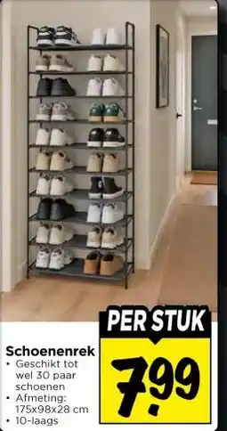Vomar Voordeelmarkt Schoenenrek aanbieding