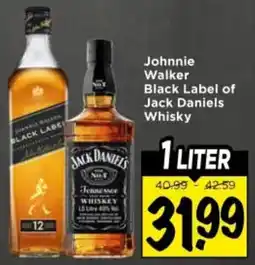 Vomar Voordeelmarkt Johnnie Walker Black Label of Jack Daniels Whisky aanbieding
