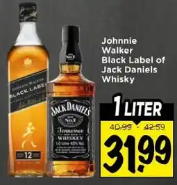 Vomar Voordeelmarkt Johnnie Walker Black Label of Jack Daniels Whisky aanbieding
