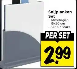 Vomar Voordeelmarkt Snijplanken Set aanbieding