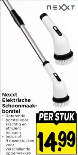 Vomar Voordeelmarkt Nexxt Elektrische Schoonmaakborstel aanbieding