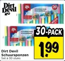 Vomar Voordeelmarkt Dirt Devil Schuursponzen aanbieding