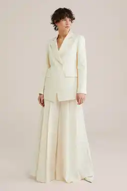 Wehkamp WE STUDIO getailleerde blazer ecru aanbieding