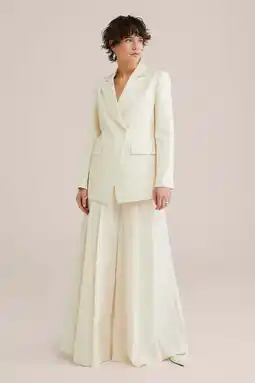 Wehkamp WE STUDIO getailleerde blazer ecru aanbieding