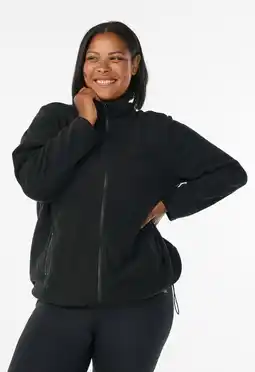 Wehkamp ACTIVE By Zizzi Plus Size fleecevest zwart aanbieding