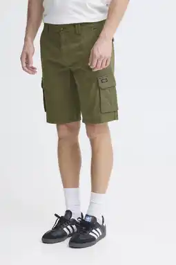 Wehkamp Blend regular fit cargo short - mosgroen aanbieding