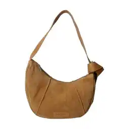 Wehkamp Shabbies Amsterdam suede schoudertas Platamini cognac aanbieding