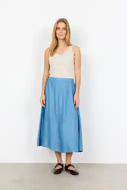 Wehkamp Soyaconcept A-lijn rok blauw aanbieding