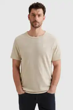 Wehkamp PME Legend regular T-shirt gebreid ecru aanbieding