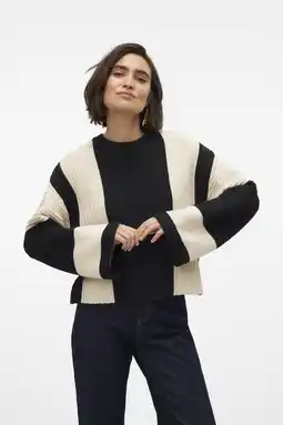 Wehkamp VERO MODA gebreide trui zwart aanbieding