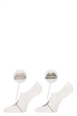 Wehkamp Marcmarcs no-show sneakersokken Carol - ecru/beige (set van 2) aanbieding