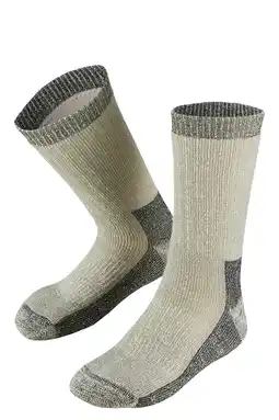 Wehkamp Xtreme thermo wandelsokken beige/grijs aanbieding