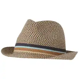 Wehkamp Sarlini hoed naturel/donkerblauw aanbieding