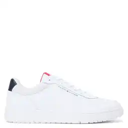 Wehkamp Tommy Hilfiger leren sneakers wit aanbieding