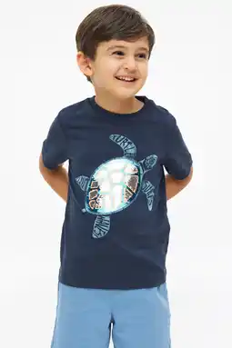 Wehkamp s.Oliver T-shirt met pailletten donkerblauw aanbieding