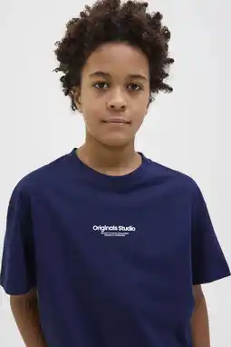 Wehkamp JACK & JONES JUNIOR T-shirt donkerblauw aanbieding