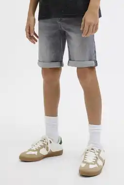 Wehkamp JACK & JONES JUNIOR regular denim short grey denim aanbieding