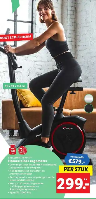 Lidl Hometrainer ergometer aanbieding