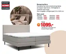 Budget Home Store Budget Home Store Boxspring Nora aanbieding