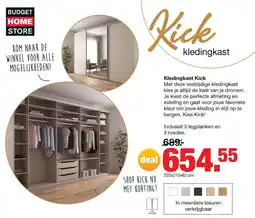 Budget Home Store Budget Home Store Kick kledingkast aanbieding