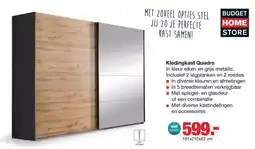 Budget Home Store Budget Home Store Kledingkast Quadro aanbieding