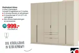 Budget Home Store Kledingkast Abbey aanbieding