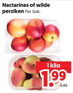 Dekamarkt Nectarines of wilde perziken aanbieding