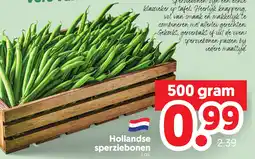 Dekamarkt Hollandse sperziebonen aanbieding