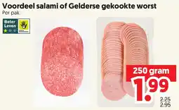 Dekamarkt Voordeel salami of Gelderse gekookte worst aanbieding