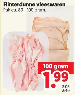 Dekamarkt Flinterdunne vleeswaren aanbieding