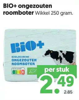 Dekamarkt BIO+ ongezouten roomboter aanbieding