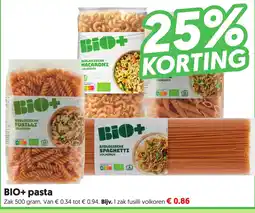 Dekamarkt BIO+ pasta aanbieding