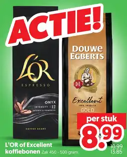 Dekamarkt L'OR of Excellent koffiebonen aanbieding