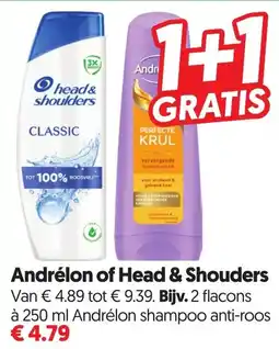 Dekamarkt Andrélon of Head & Shouders aanbieding