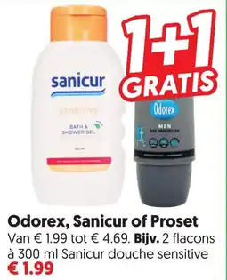 Dekamarkt Odorex, Sanicur of Proset aanbieding