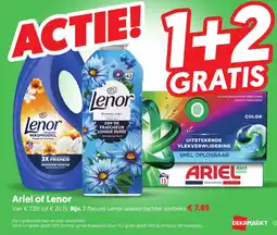 Dekamarkt Ariel of Lenor aanbieding