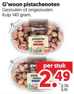 Dekamarkt G'woon pistachenoten aanbieding