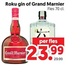 Dekamarkt Roku gin of Grand Marnier aanbieding