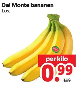 Dekamarkt Del Monte bananen aanbieding